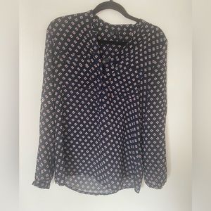 MNG Mango Casual Long Sleeve Button Down Top